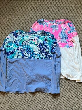 Lilly Pulitzer Girls Long Sleeve Finn 2 set bundle